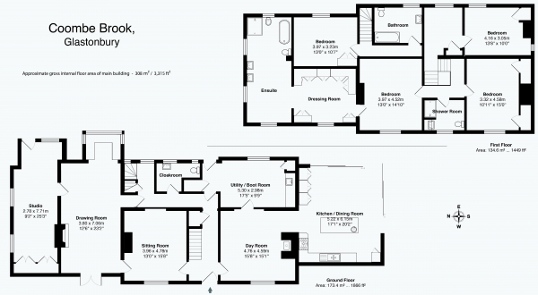 Floor Plan Image for 7 Bedroom Detached House for Sale in Glastonbury