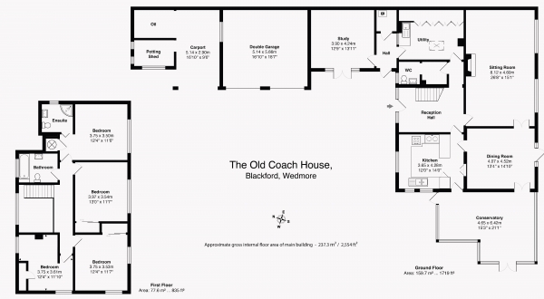 Floor Plan Image for 4 Bedroom Property for Sale in Blackford, Wedmore