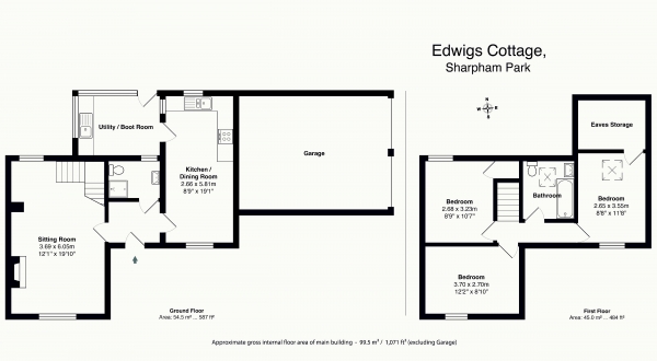 Floor Plan Image for 6 Bedroom Detached House for Sale in Sharpham Park, Nr. Glastonbury & Street