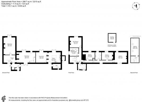 Floor Plan Image for 6 Bedroom Town House for Sale in Froglands Lane, Cheddar