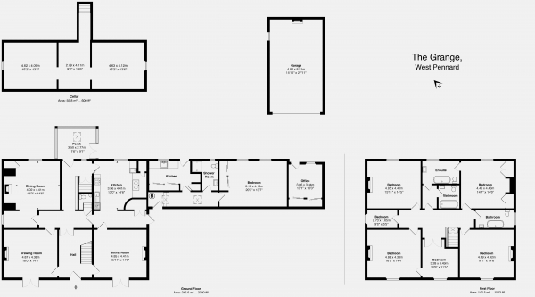 Floor Plan Image for 6 Bedroom Detached House for Sale in West Pennard, Glastonbury