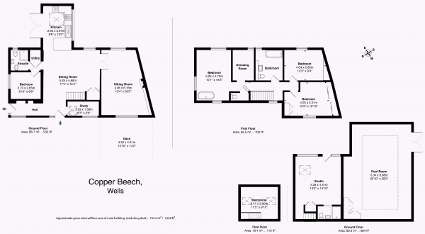 Floor Plan Image for 5 Bedroom Detached House for Sale in Becket Place, Wells