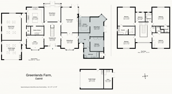 Floor Plan Image for 6 Bedroom Property for Sale in Galley Batch Lane, Oakhill