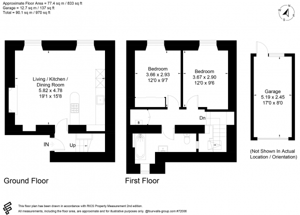 Floor Plan Image for 2 Bedroom Apartment for Sale in Chamberlain Street, Wells