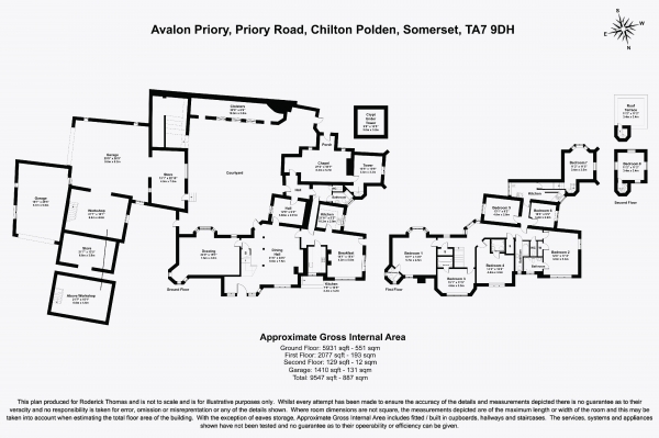 Floor Plan Image for 8 Bedroom Detached House for Sale in Chilton Polden, Somerset