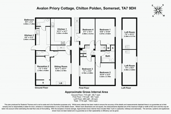 Floor Plan Image for 8 Bedroom Detached House for Sale in Chilton Polden, Somerset