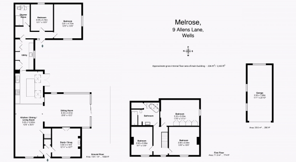 Floor Plan Image for 5 Bedroom Detached House for Sale in Allens Lane, Wells