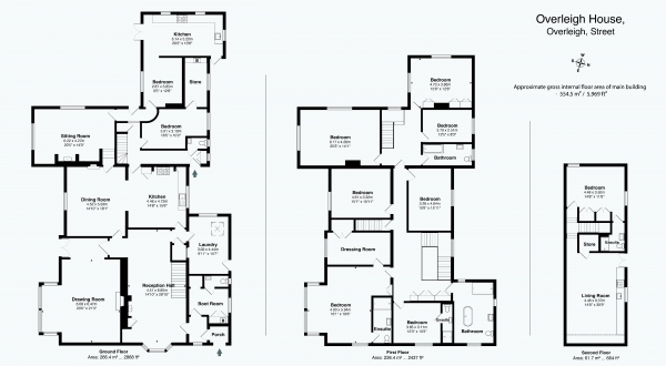 Floor Plan Image for 7 Bedroom Detached House for Sale in STREET, SOMERSET