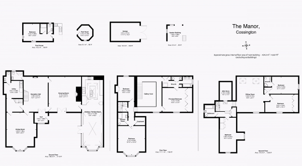 Floor Plan Image for 6 Bedroom Village House for Sale in COSSINGTON