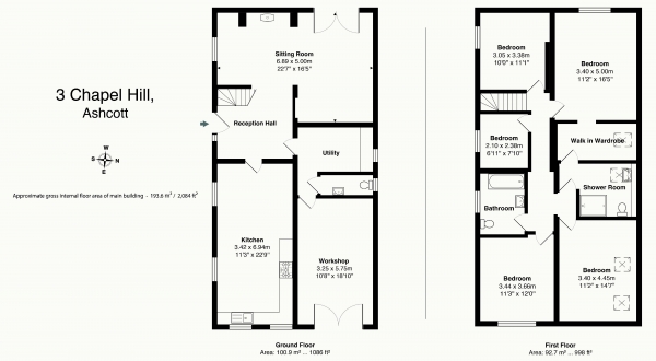 Floor Plan Image for 5 Bedroom Detached House for Sale in Chapel Hill, Ashcott