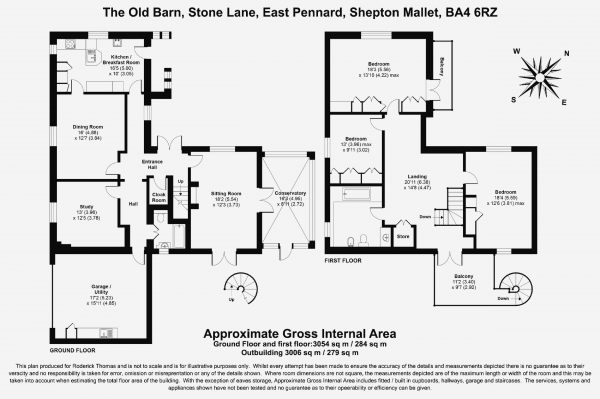 Floor Plan Image for 4 Bedroom Barn Conversion for Sale in East Pennard, near Glastonbury & Castle Cary