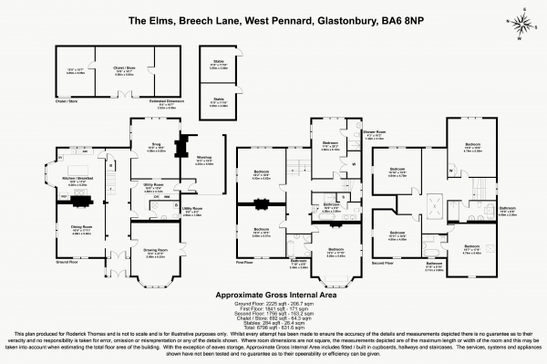 Floor Plan Image for 8 Bedroom Country House for Sale in WEST PENNARD