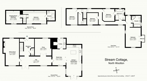 Floor Plan Image for 6 Bedroom Detached House for Sale in North Wootton, Nr. Wells