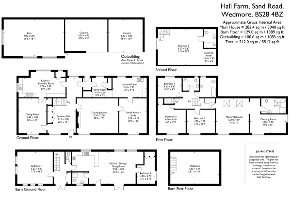 Floor Plan Image for 5 Bedroom Detached House to Rent in Excellent location within Sand Road central Wedmore, BS28 4BZ