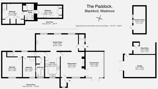 Floor Plan Image for 4 Bedroom Detached House for Sale in Blackford, near Wedmore