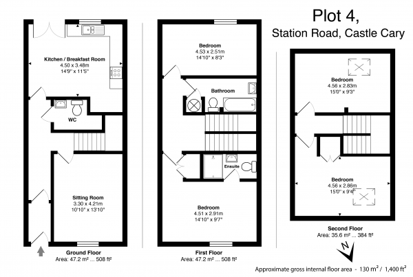 Floor Plan Image for 4 Bedroom Terraced House to Rent in Station Road, Castle Cary