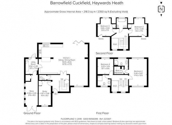 Floor Plan Image for 4 Bedroom Property to Rent in Barrowfield, Haywards Heath