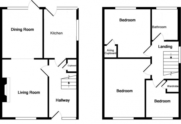 Floor Plan Image for 3 Bedroom Semi-Detached House for Sale in Petworth Drive, Burgess Hill