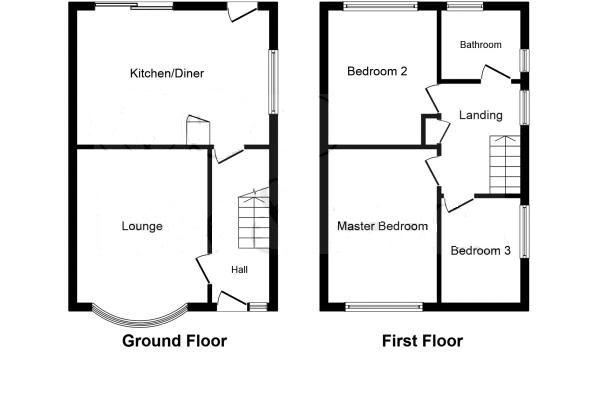 Floor Plan Image for 3 Bedroom Semi-Detached House for Sale in Noel Rise, Burgess Hill