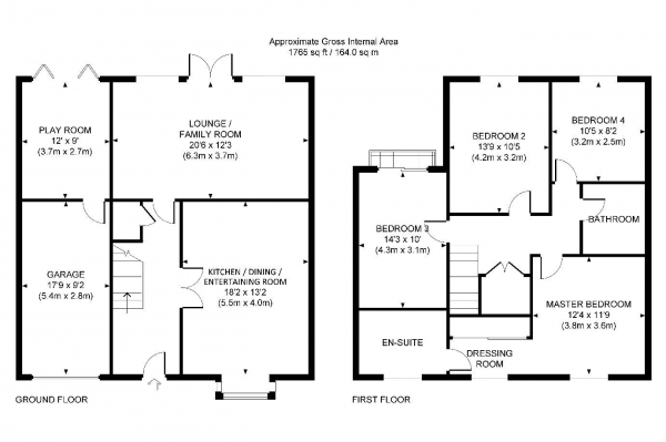 Floor Plan Image for 4 Bedroom Detached House for Sale in Skylark Way, Burgess Hill