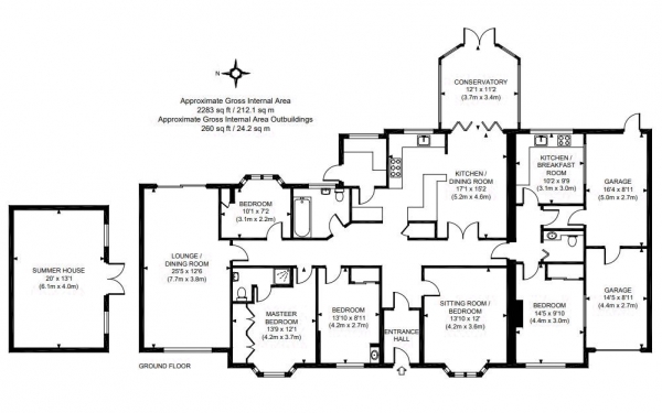 Floor Plan Image for 5 Bedroom Detached Bungalow for Sale in EXTREMELY LARGE AND IDEAL FAMILY HOME