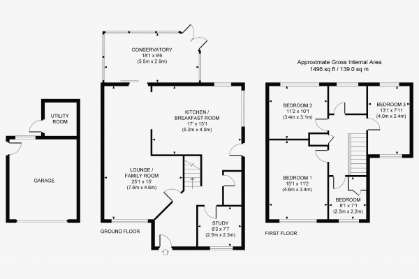 Floor Plan Image for 4 Bedroom Detached House for Sale in Chilcomb, Burgess Hill