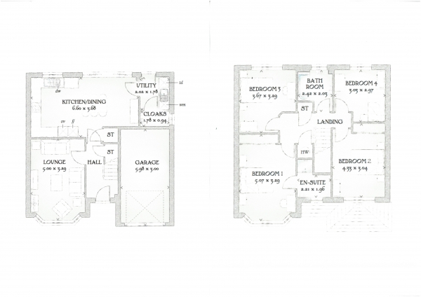 Floor Plan Image for 4 Bedroom Detached House for Sale in Dobson Way, Congleton