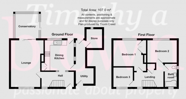 Floor Plan Image for 3 Bedroom Semi-Detached House for Sale in Bankyfields Crescent, Congleton