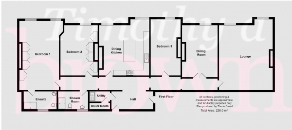 Floor Plan Image for 3 Bedroom Apartment for Sale in Grange Road, Biddulph, Staffordshire Moorlands