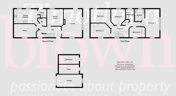 Floor Plan Image for 5 Bedroom Barn Conversion for Sale in The Stables, Somerford Hall