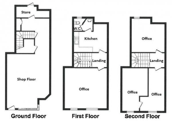 Floor Plan Image for Shop to Rent in Bridge Street, Congleton