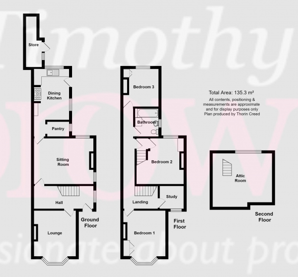 Floor Plan Image for 3 Bedroom Semi-Detached House for Sale in Howey Lane, Congleton