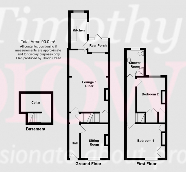 Floor Plan Image for 2 Bedroom Terraced House for Sale in North Street, Congleton