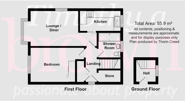 Floor Plan Image for 1 Bedroom Flat for Sale in Priesty Court, Congleton