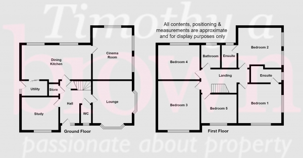 Floor Plan Image for 5 Bedroom Detached House for Sale in Handley Street, Packmoor