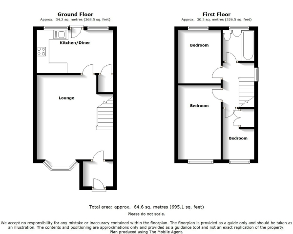 Floor Plan Image for 3 Bedroom Semi-Detached House for Sale in Thames Close, Congleton