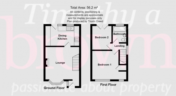 Floor Plan Image for 2 Bedroom Semi-Detached House for Sale in Severn Close, Congleton