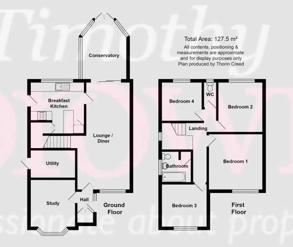 Floor Plan Image for 4 Bedroom Semi-Detached House for Sale in Park Lane, Hightown, Congleton