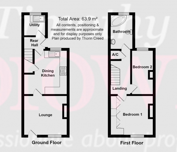 Floor Plan Image for 2 Bedroom Terraced House for Sale in Davenport Street, Congleton