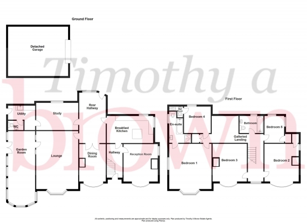 Floor Plan Image for 5 Bedroom Detached House for Sale in Rushton Spencer, Macclesfield