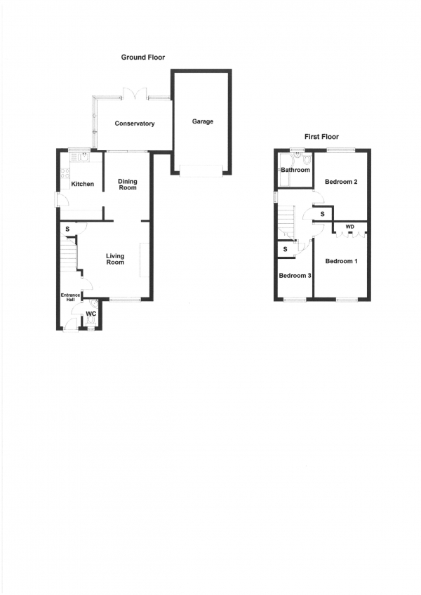 Floor Plan Image for 3 Bedroom Detached House for Sale in Cornfield Road, Stoke-On-Trent