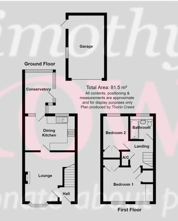 Floor Plan Image for 2 Bedroom Link Detached House for Sale in Annan Close, Congleton