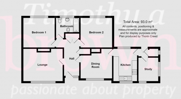 Floor Plan Image for 3 Bedroom Detached Bungalow for Sale in Bleeding Wolf Lane, Scholar Green