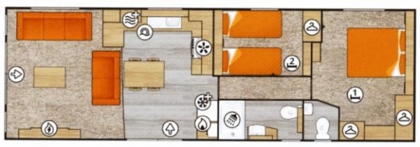 Floor Plan Image for 2 Bedroom Lodge for Sale in Ladera Retreat, Eaton, Congleton