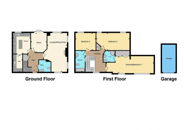 Floor Plan Image for 3 Bedroom Barn Conversion for Sale in The Stables, Somerford