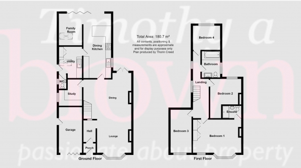 Floor Plan Image for 4 Bedroom Semi-Detached House for Sale in Park Lane, Congleton