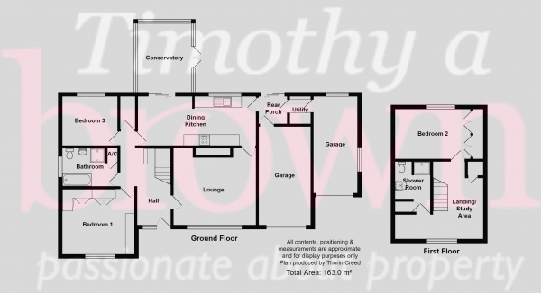 Floor Plan Image for 3 Bedroom Detached House for Sale in Brooklands Road, Congleton