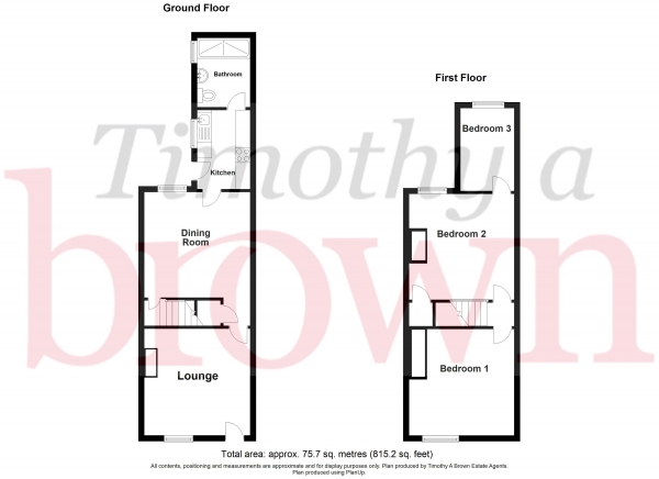 Floor Plan Image for 2 Bedroom Terraced House for Sale in Wagg Street, Congleton