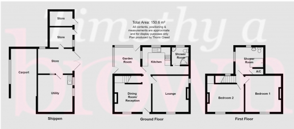 Floor Plan Image for 2 Bedroom Stone House for Sale in Congleton Edge, Congleton