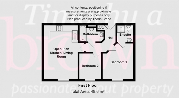 Floor Plan Image for 2 Bedroom Apartment for Sale in Canal Road, Congleton